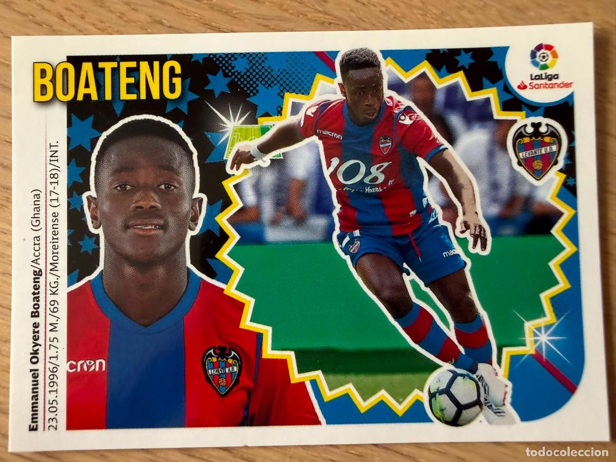 Cromos de f&uacute;tbol: 15 BOATENG LEVANTE 18 19 2018 2019 LIGA SANTANDER COLECCIONES ESTE SIN PEGAR STICKER