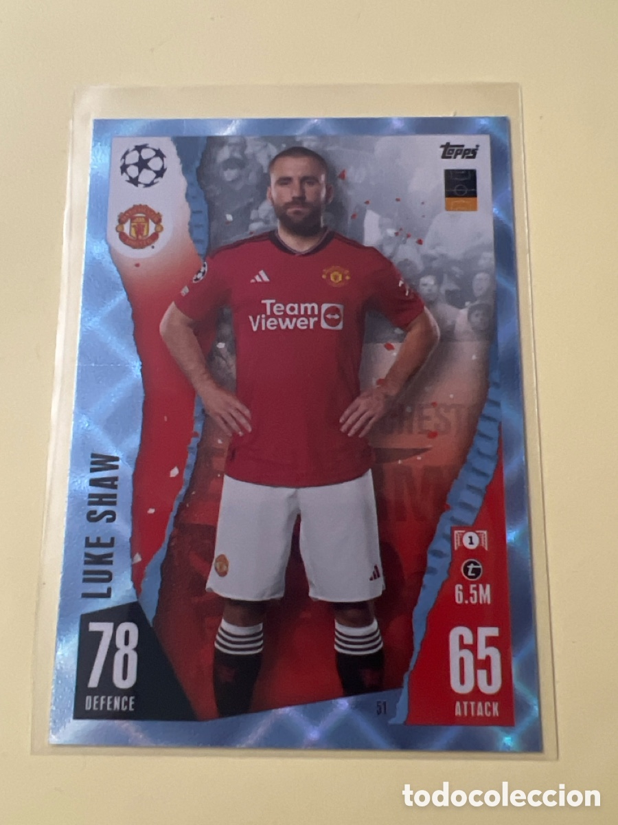 Cromos de f&uacute;tbol: C8611. 51 LUKE SAW CRYSTAL PARALLEL TOPPS MATCH ATTAX 23 24 2023 2024 PARALELA MANCHESTER UNITED