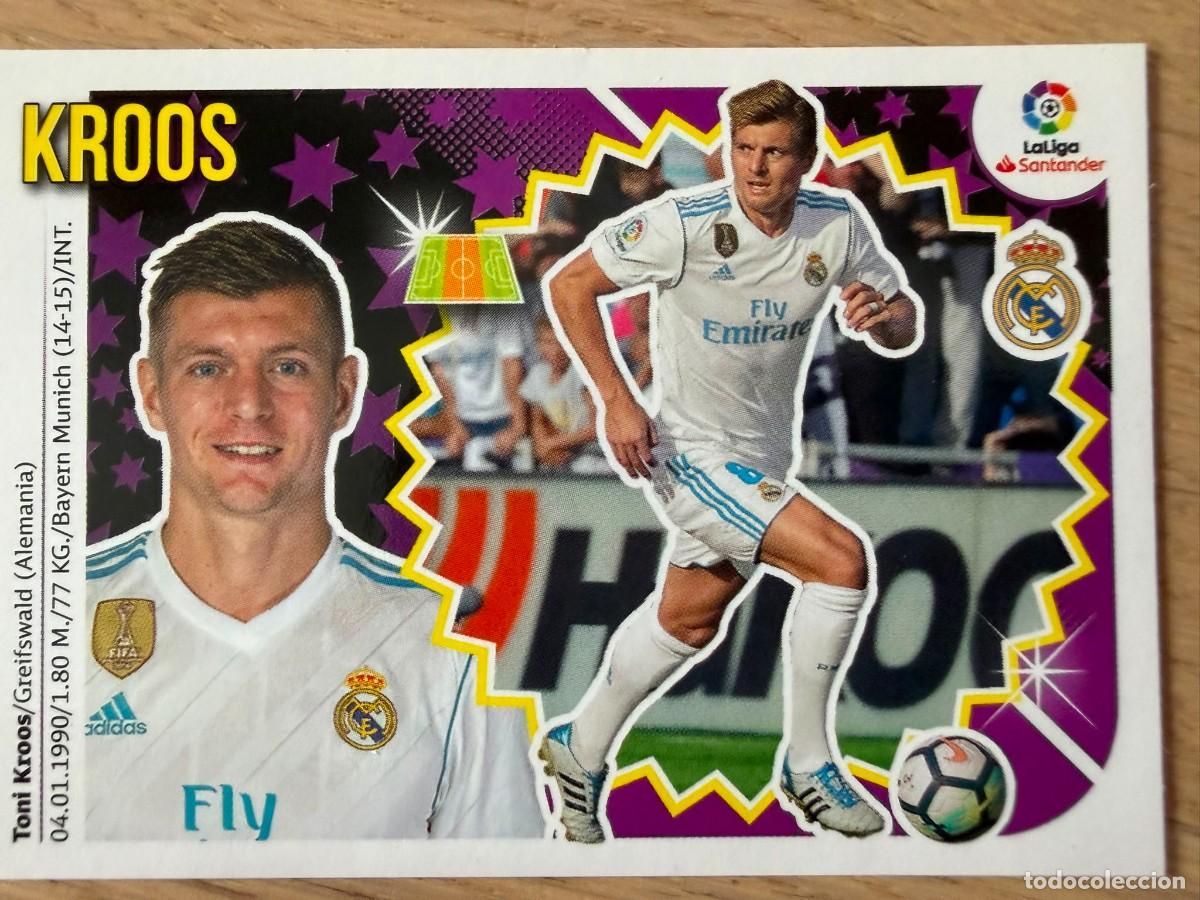 Cromos de f&uacute;tbol: 9 TONI KROOS REAL MADRID 18 19 2018 2019 LIGA SANTANDER COLECCIONES ESTE SIN PEGAR STICKER