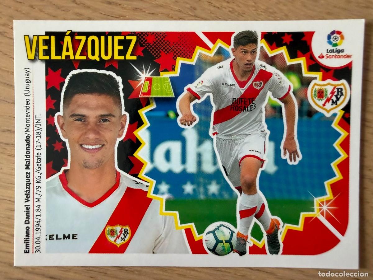 Cromos de f&uacute;tbol: 6 VELAZQUEZ RAYO VALLECANO 18 19 2018 2019 LIGA SANTANDER COLECCIONES ESTE SIN PEGAR STICKER