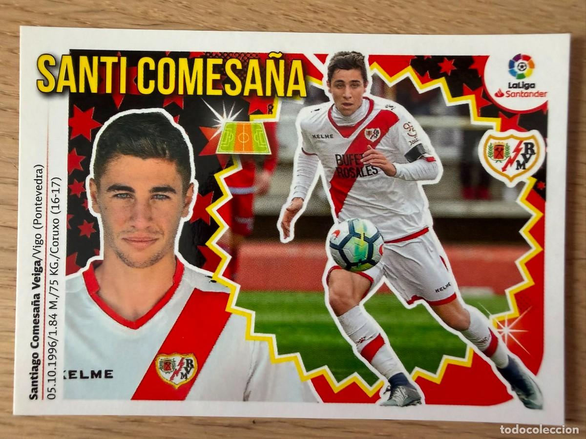 Cromos de f&uacute;tbol: 10 SANTI COMESA&Ntilde;A RAYO VALLECANO 18 19 2018 2019 LIGA SANTANDER COLECCIONES ESTE SIN PEGAR STICKER