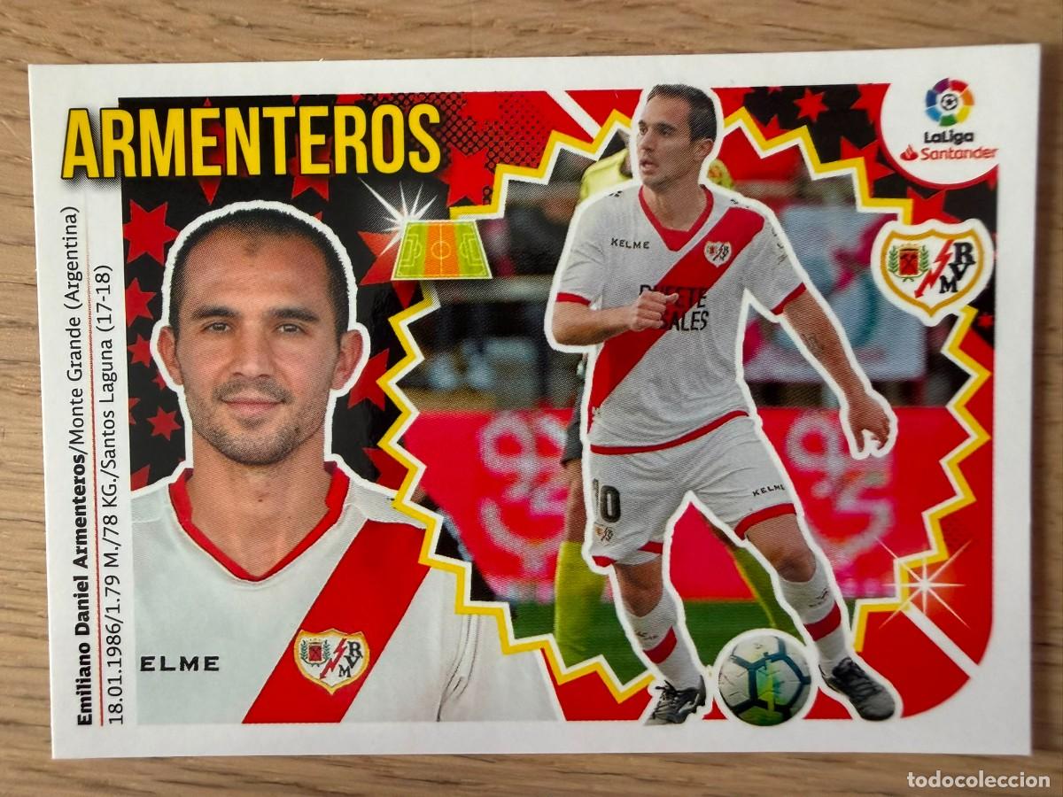 Cromos de f&uacute;tbol: 13 ARMENTEROS RAYO VALLECANO 18 19 2018 2019 LIGA SANTANDER COLECCIONES ESTE SIN PEGAR STICKER