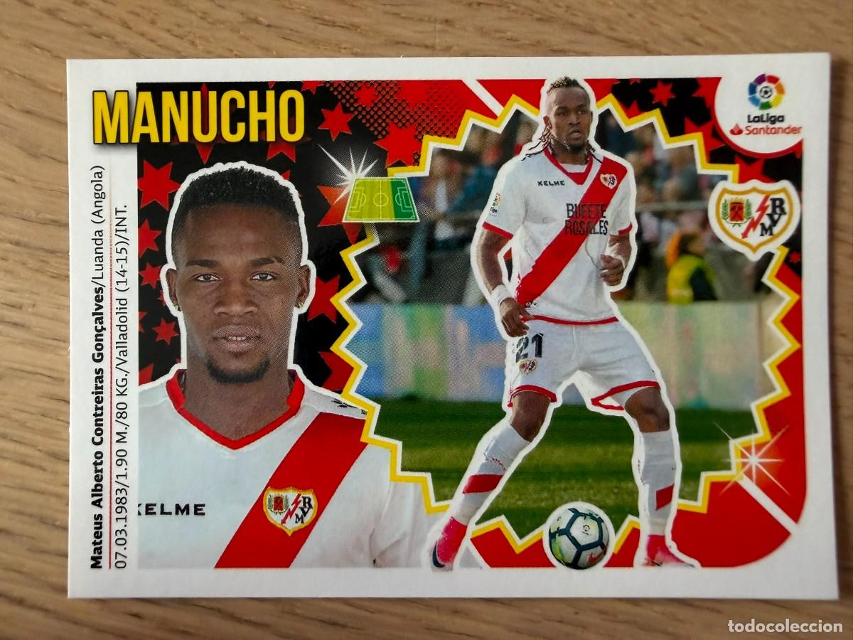 Cromos de f&uacute;tbol: 15 MANUCHO RAYO VALLECANO 18 19 2018 2019 LIGA SANTANDER COLECCIONES ESTE SIN PEGAR STICKER