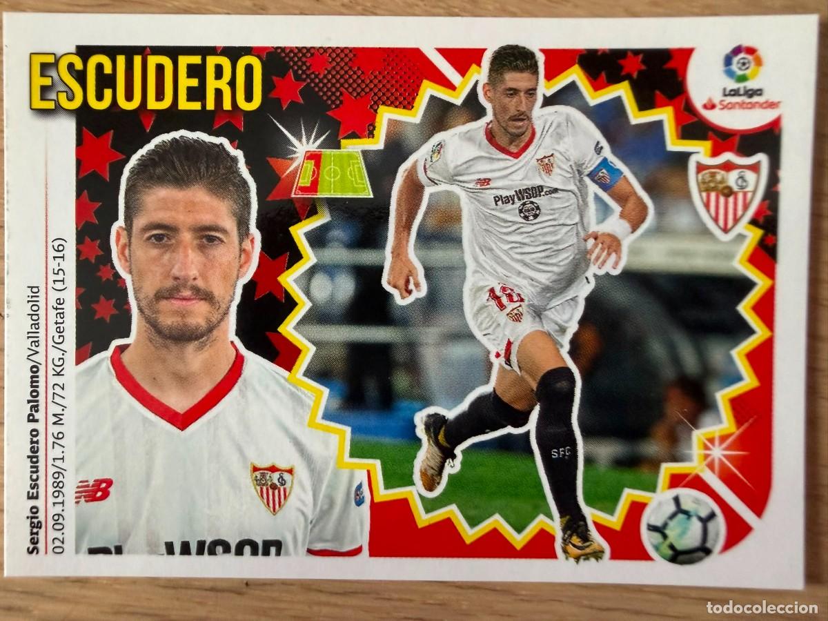 Cromos de f&uacute;tbol: 7A 7 A ESCUDERO SEVILLA 18 19 2018 2019 LIGA SANTANDER COLECCIONES ESTE SIN PEGAR STICKER