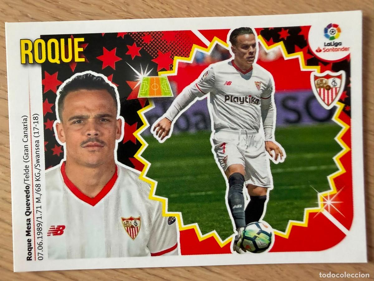 Cromos de f&uacute;tbol: 8 ROQUE MESA SEVILLA 18 19 2018 2019 LIGA SANTANDER COLECCIONES ESTE SIN PEGAR STICKER