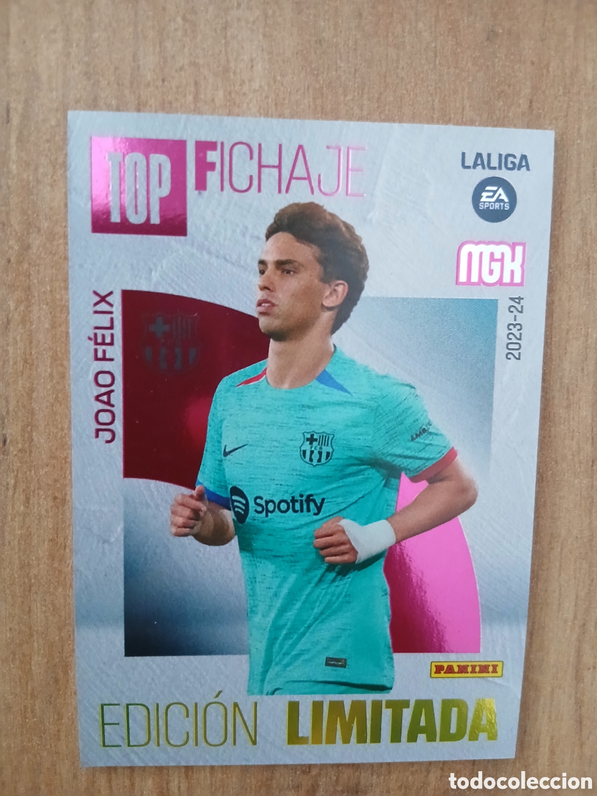 Cromos de f&uacute;tbol: JOAO FELIX BARCELONA BAR&Ccedil;A CROMO MEGACRACKS 2023-2024 PANINI MGKS 23-24 EDICI&Oacute;N LIMITADA TOP FICHAJE