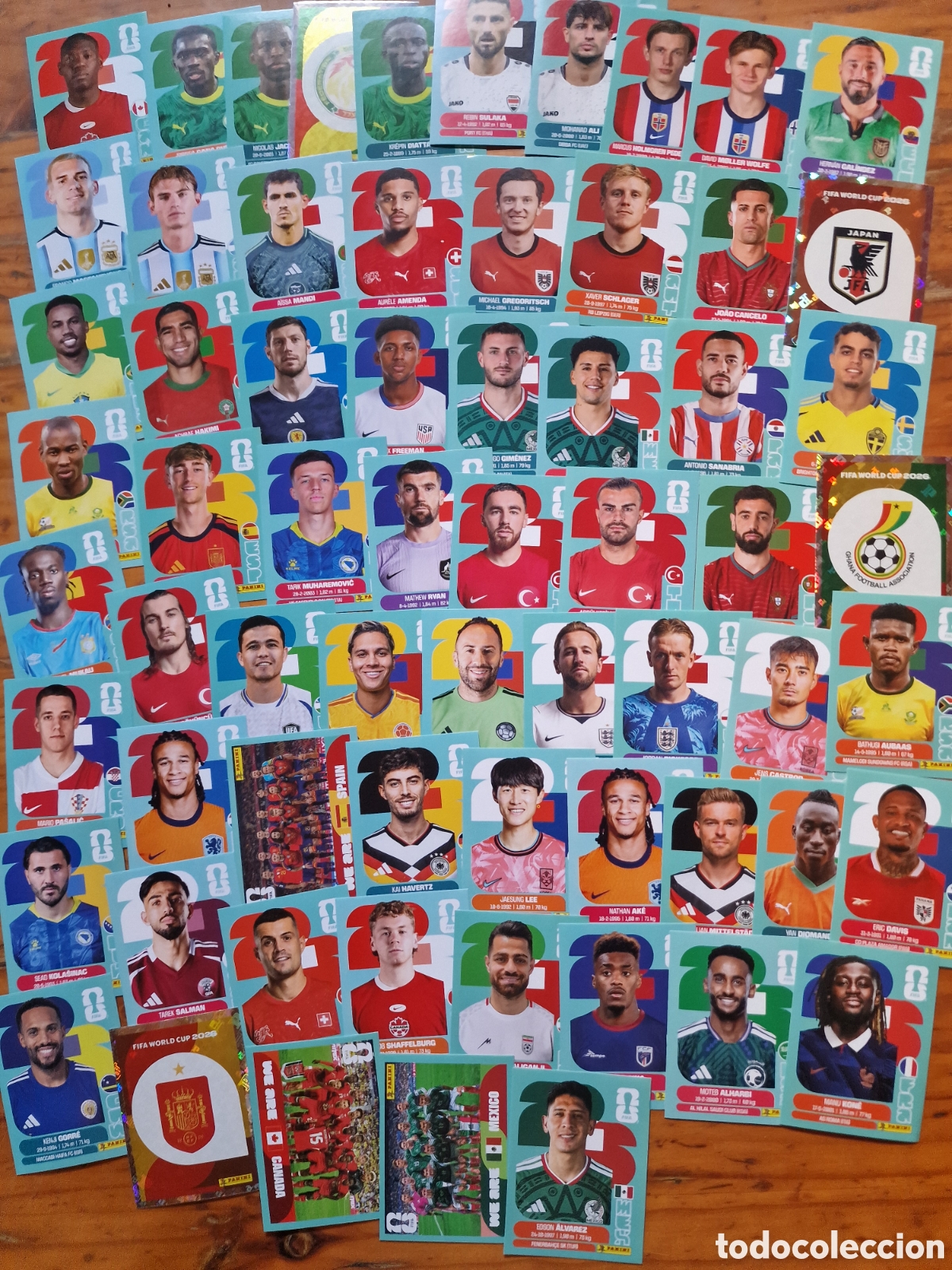 Cromos de f&uacute;tbol: Gran lote 65 cromos f&uacute;tbol, mundial fifa World 2026,sin uso