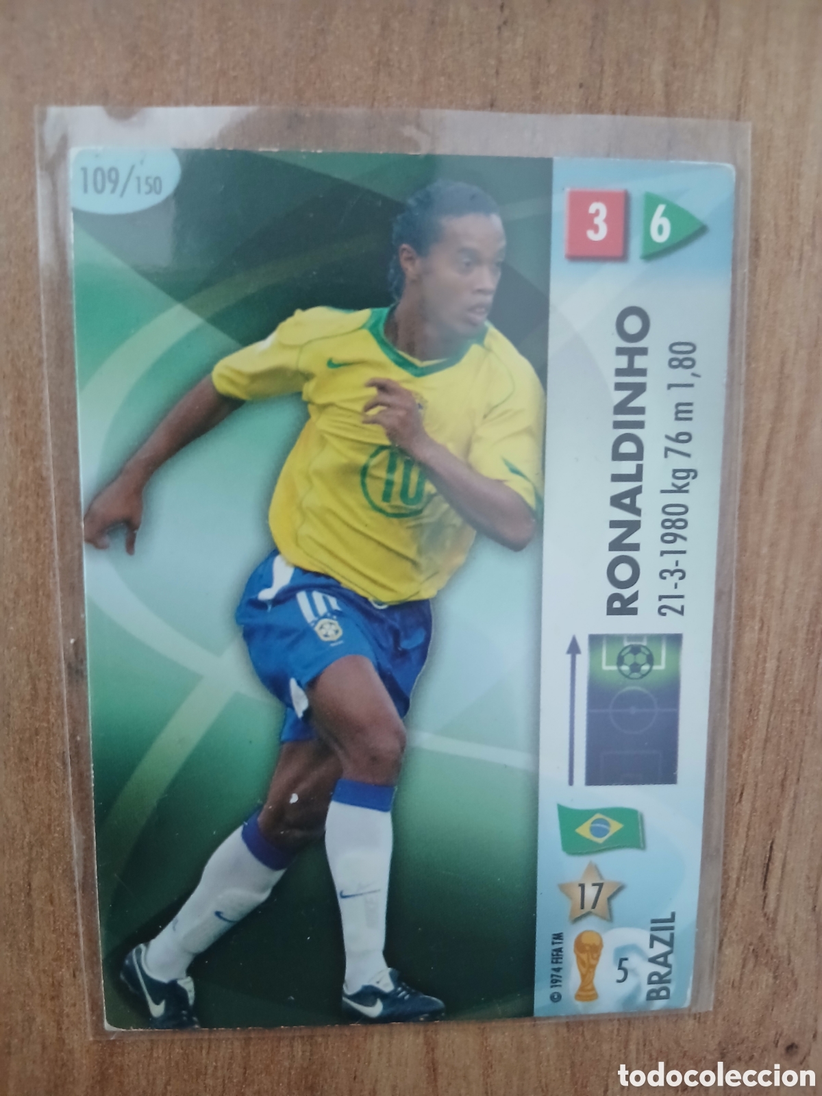 Cromos de f&uacute;tbol: Ronaldinho CROMO FUTBOL MUNDIAL 2006 GOAAAL PANINI WORLD CUP COPA DEL MUNDO