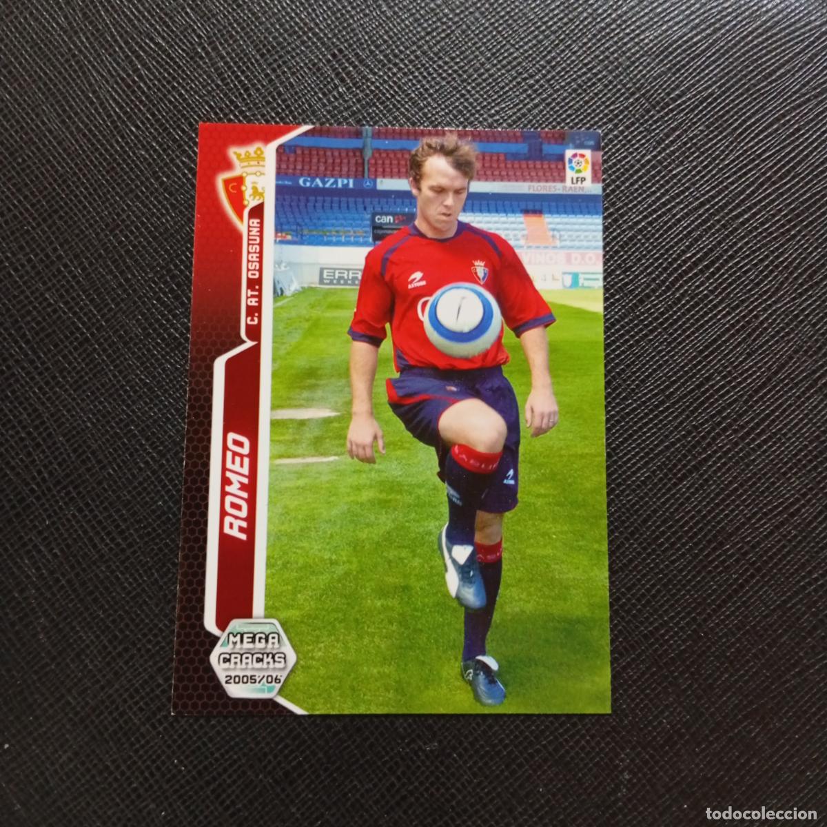 Cromos de f&uacute;tbol: 250 ROMEO OSASUNA PANINI MEGACRACKS 05 06 CROMO FUTBOL 2005 2006 - A213 PG262