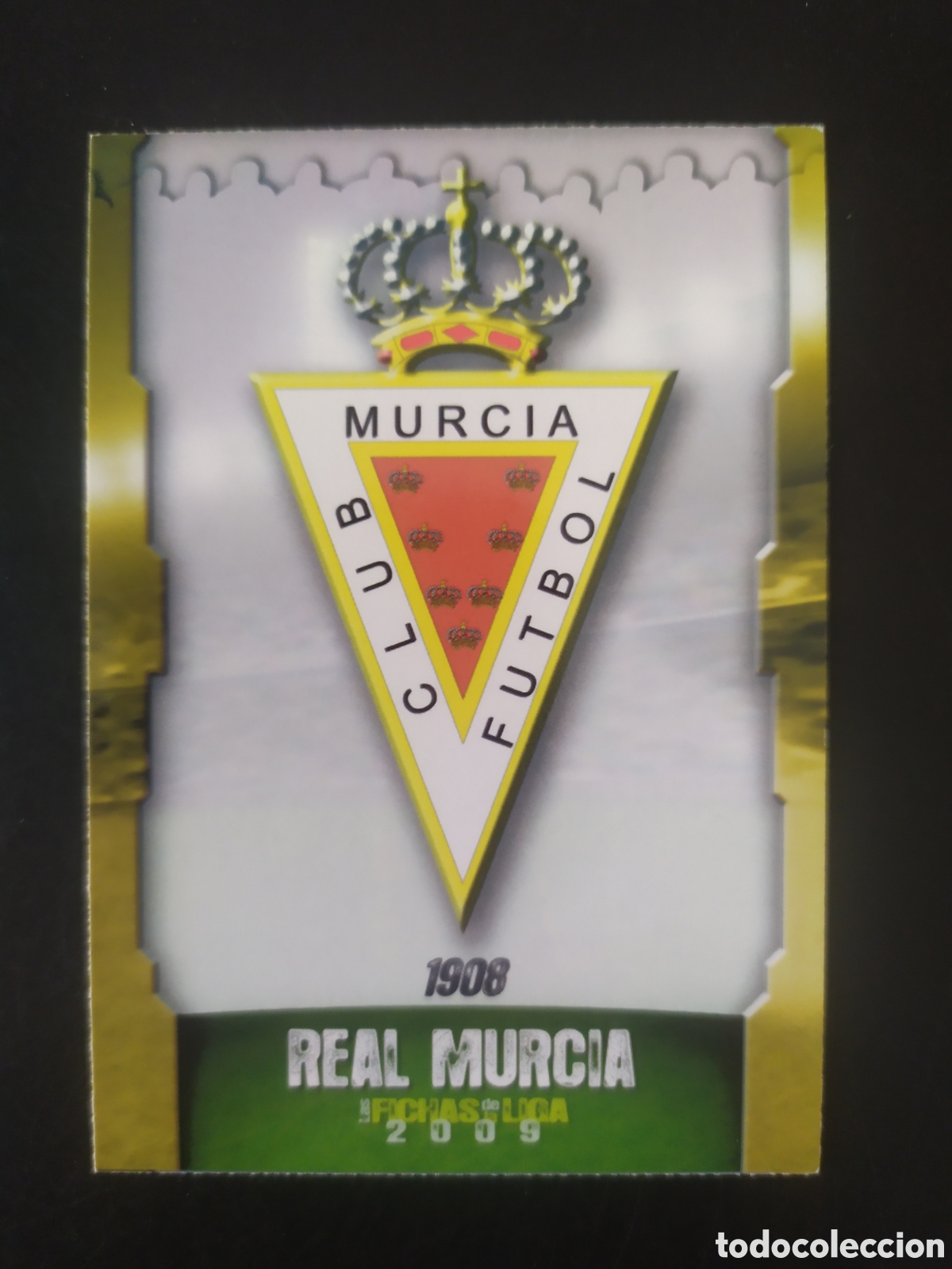 Cromos de Futebol: Mundicromo fichas Liga 2008 2009 08 09 escudo Liga adelante n&deg; 551 Real Murcia