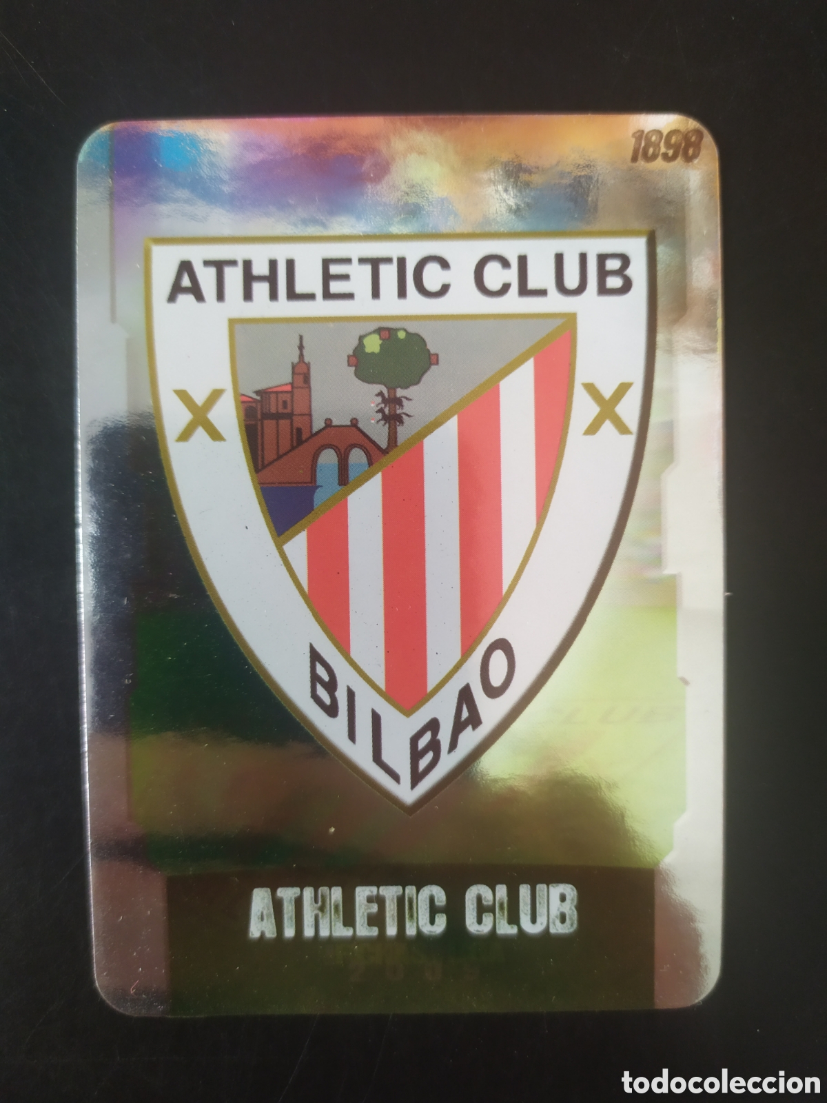 Cromos de f&uacute;tbol: Mundicromo fichas Liga 2008 2009 08 09 escudo brillo liso puntas redondas n&deg; 271 Athletic Bilbao