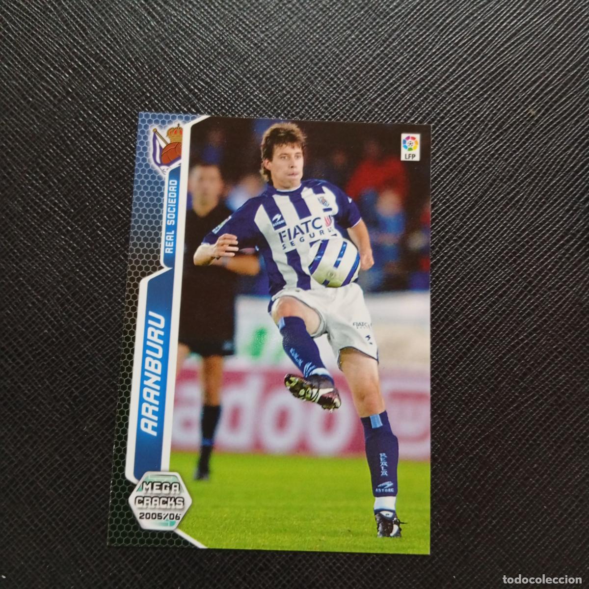 Cromos de Futebol: 300 ARANBURU REAL SOCIEDAD PANINI MEGACRACKS 05 06 CROMO FUTBOL 2005 2006 - A213 PG316