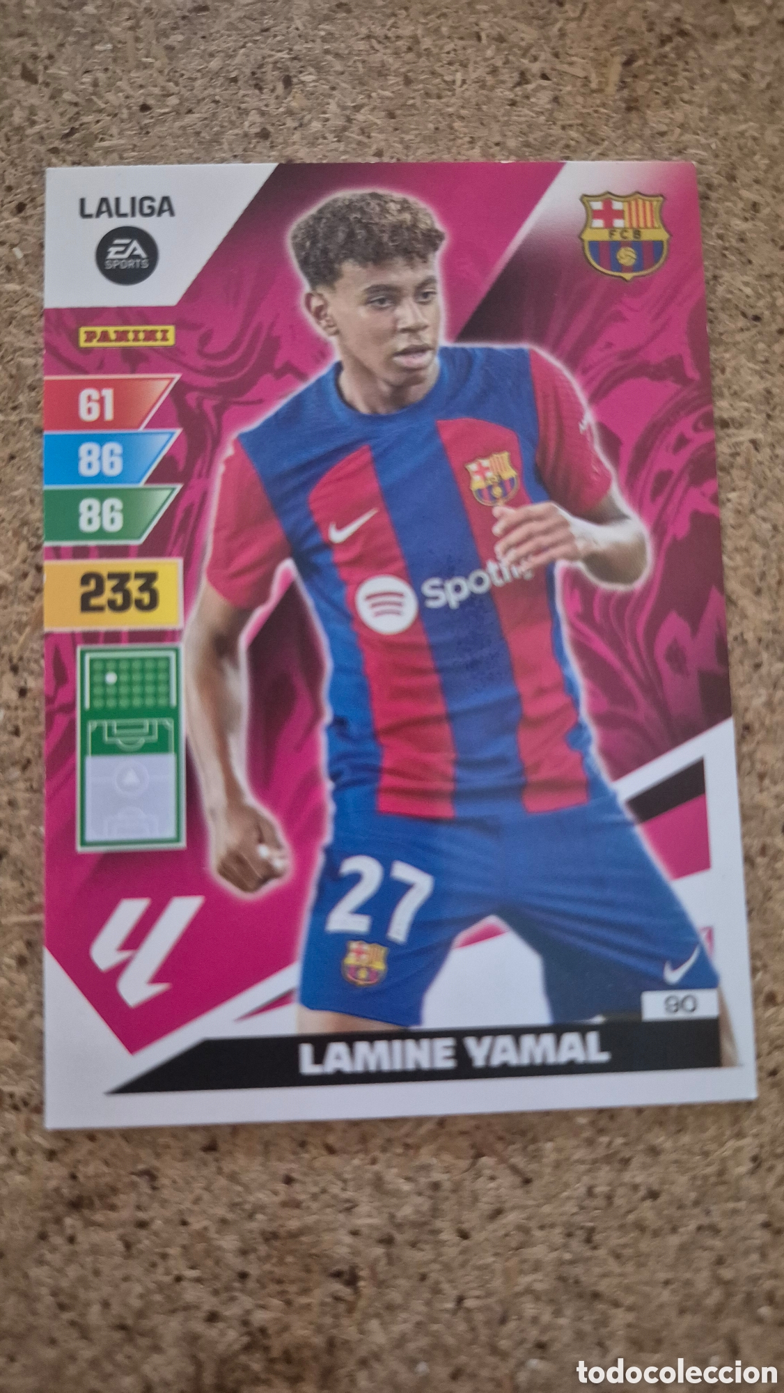 Football Stickers: ADRENALYN XL 2023 2024 23 24 PANINI LAMINE YAMAL ROOKIE 90 BARCELONA BAR&Ccedil;A COLECCI&Oacute;N LIGA