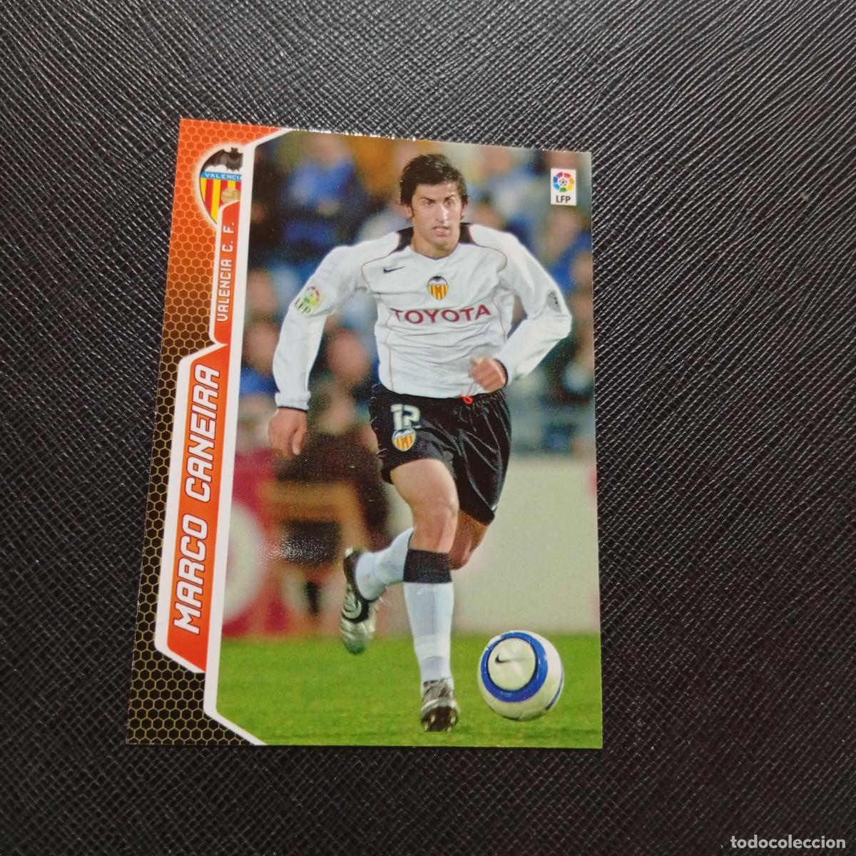 Cromos de f&uacute;tbol: 309 MARCO CANEIRA VALENCIA PANINI MEGACRACKS 05 06 CROMO FUTBOL 2005 2006 - A213 PG325 ERROR
