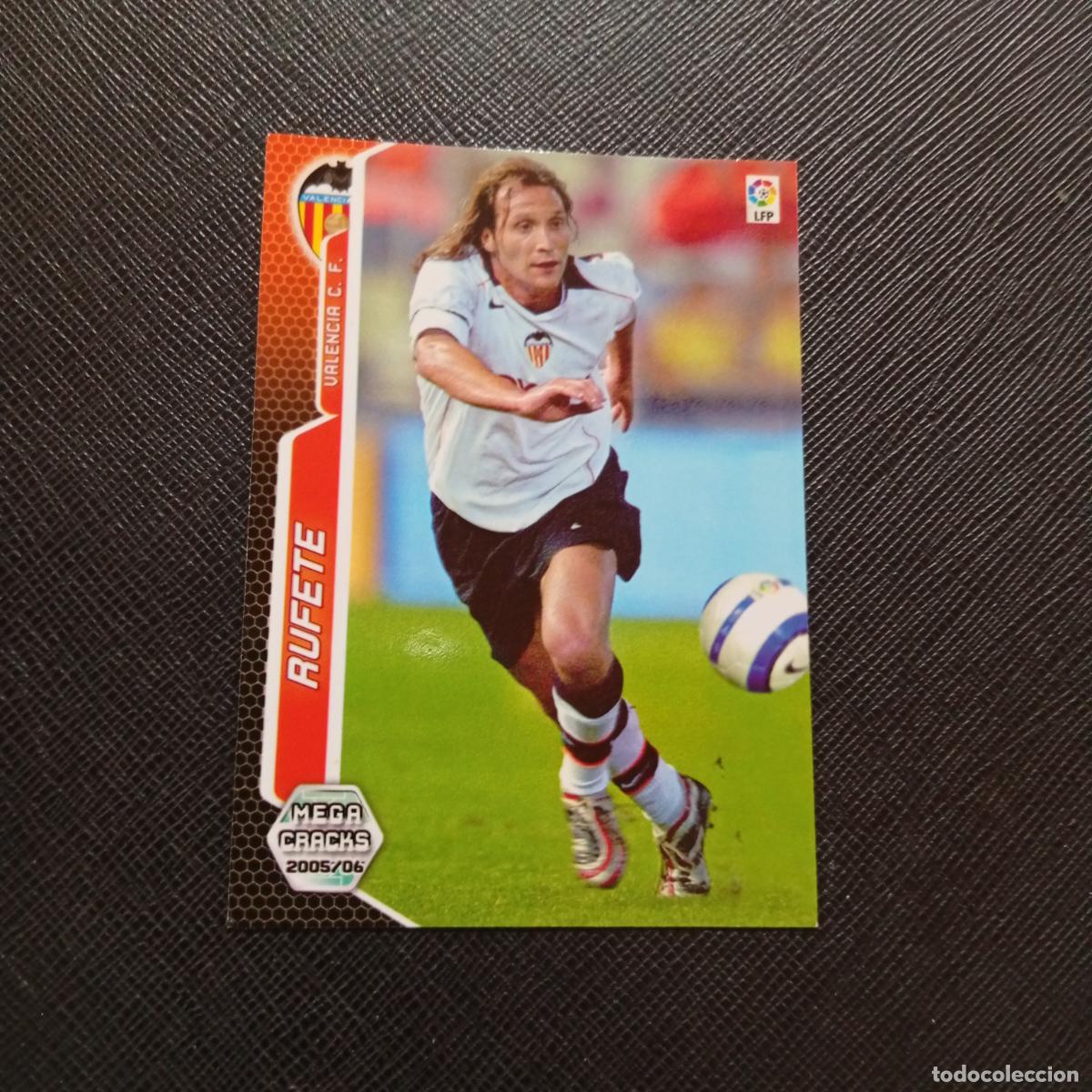 Cromos de Futebol: 319 RUFETE VALENCIA PANINI MEGACRACKS 05 06 CROMO FUTBOL 2005 2006 - A213 PG334