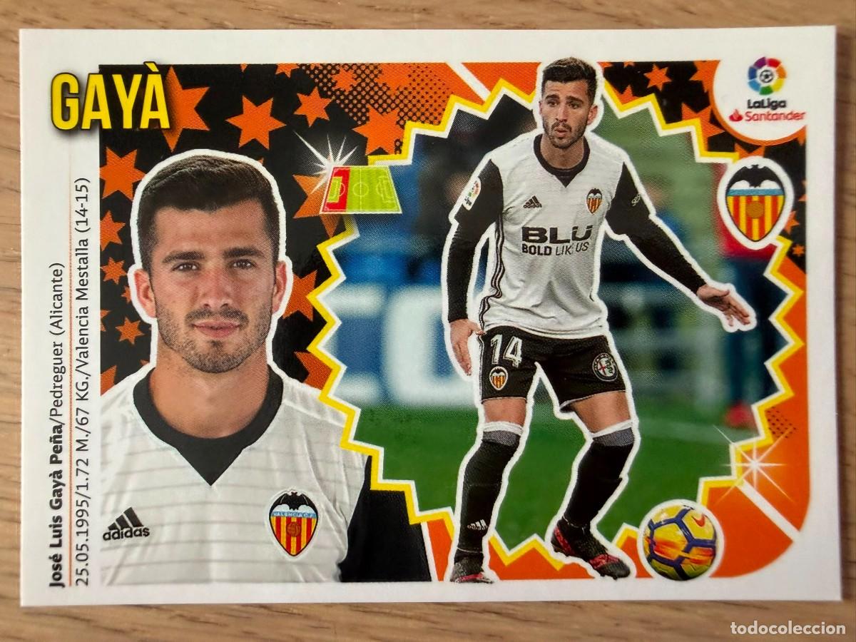 Football Stickers: 7A 7 A GAYA VALENCIA 18 19 2018 2019 LIGA SANTANDER COLECCIONES ESTE SIN PEGAR STICKER