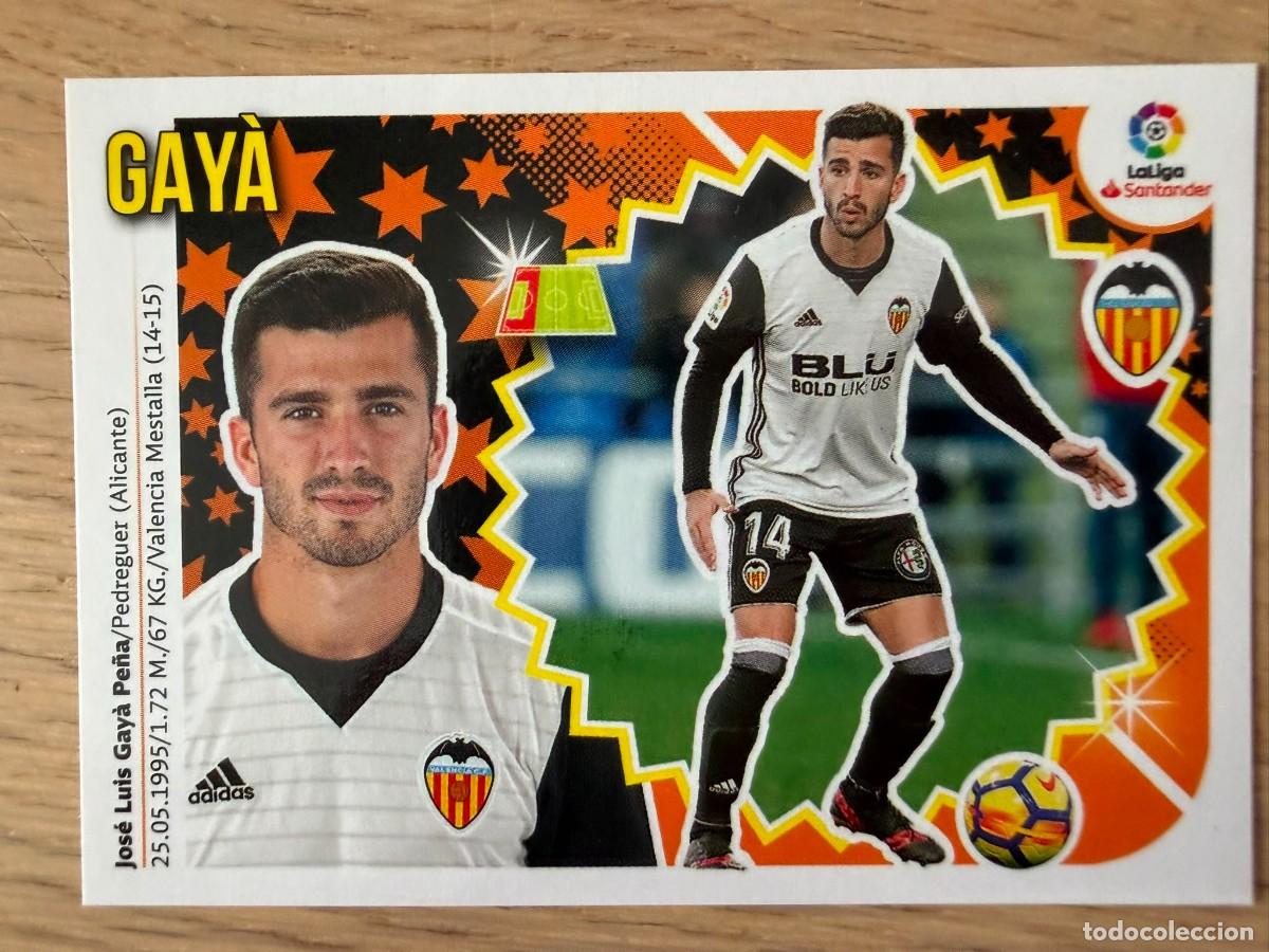 Football Stickers: 7A 7 A GAYA VALENCIA 18 19 2018 2019 LIGA SANTANDER COLECCIONES ESTE SIN PEGAR STICKER