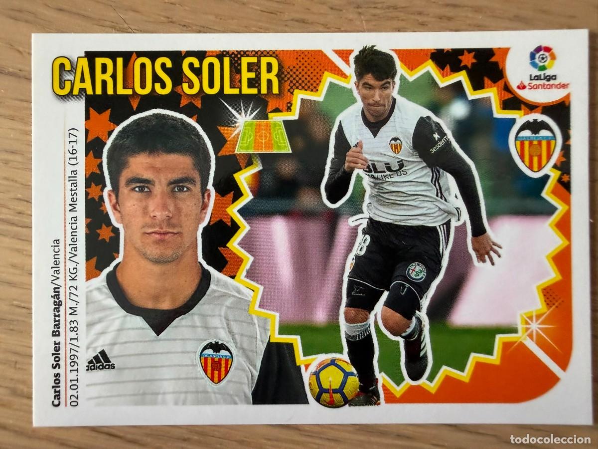 Cromos de f&uacute;tbol: 11 CARLOS SOLER VALENCIA 18 19 2018 2019 LIGA SANTANDER COLECCIONES ESTE SIN PEGAR STICKER