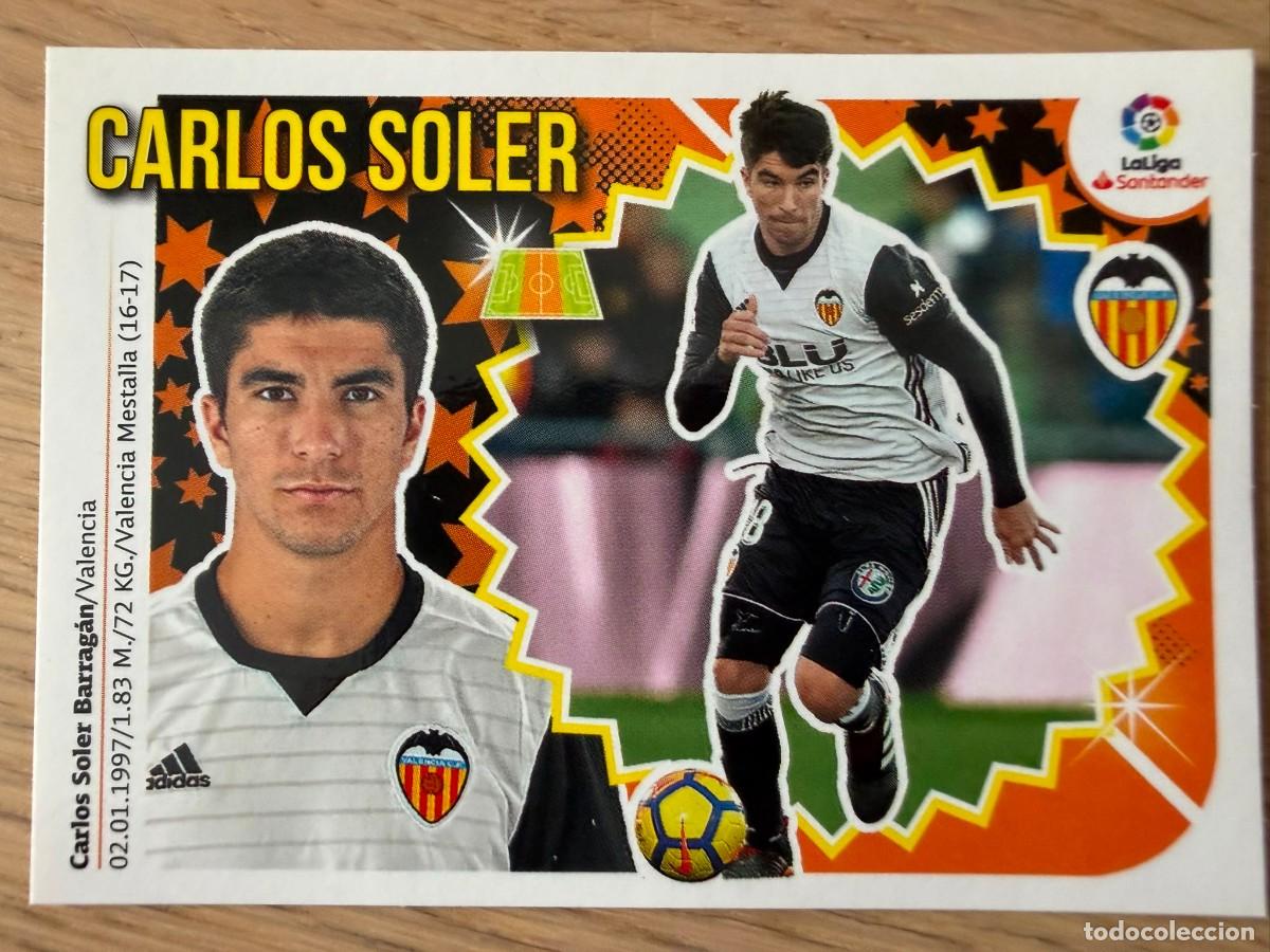 Cromos de f&uacute;tbol: 11 CARLOS SOLER VALENCIA 18 19 2018 2019 LIGA SANTANDER COLECCIONES ESTE SIN PEGAR STICKER