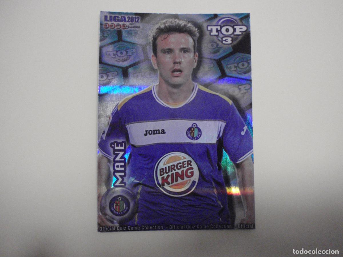 Cromos de f&uacute;tbol: 583 MAN&Eacute; Getafe TOP 3 BRILLO AZUL. LAS FICHAS QUIZ DE LA LIGA 2011 2012 MUNDICROMO