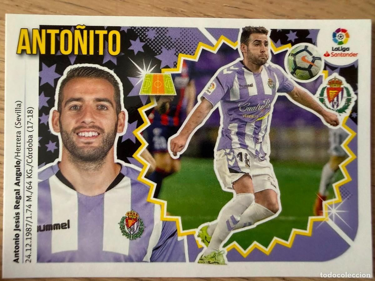 Cromos de f&uacute;tbol: 8 ANTO&Ntilde;ITO VALLADOLID 18 19 2018 2019 LIGA SANTANDER COLECCIONES ESTE SIN PEGAR STICKER