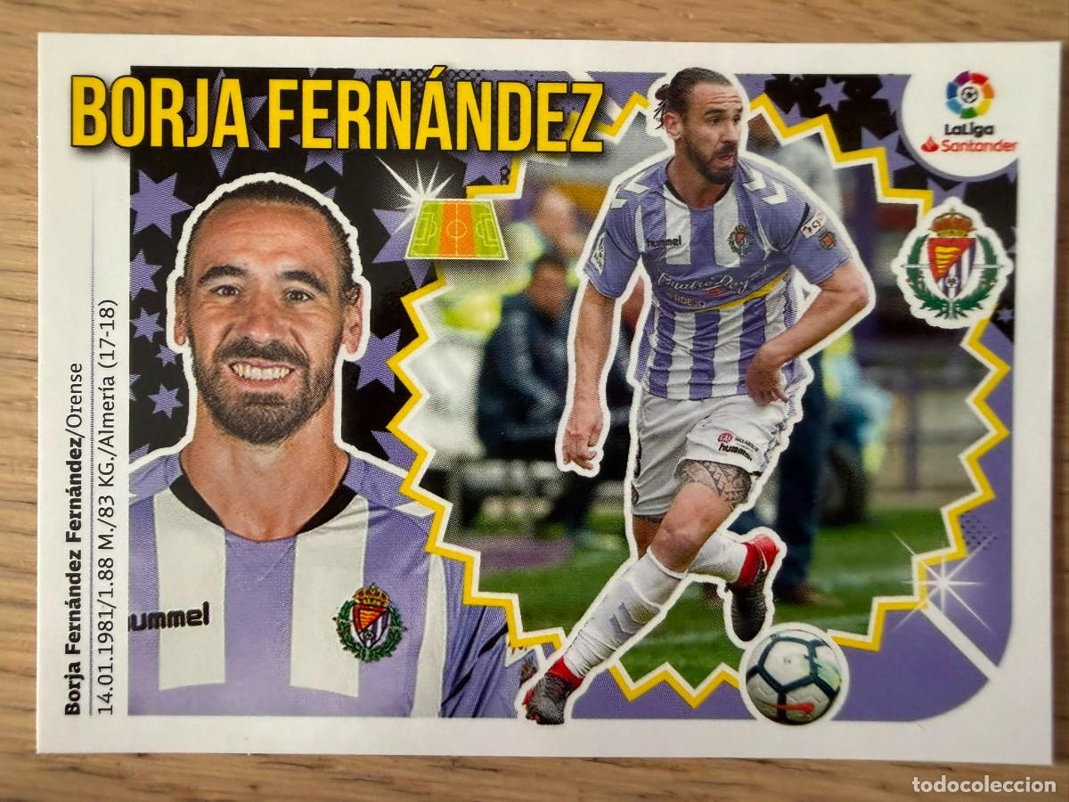 Cromos de f&uacute;tbol: 9 BORJA FERNANDEZ VALLADOLID 18 19 2018 2019 LIGA SANTANDER COLECCIONES ESTE SIN PEGAR STICKER