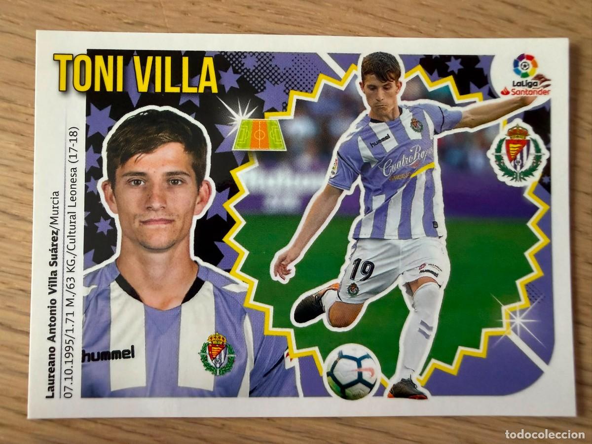 Cromos de f&uacute;tbol: 13 TONI VILLA VALLADOLID 18 19 2018 2019 LIGA SANTANDER COLECCIONES ESTE SIN PEGAR STICKER