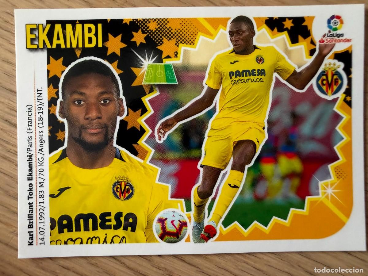 Cromos de f&uacute;tbol: 16 EKAMBI VILLARREAL 18 19 2018 2019 LIGA SANTANDER COLECCIONES ESTE SIN PEGAR STICKER