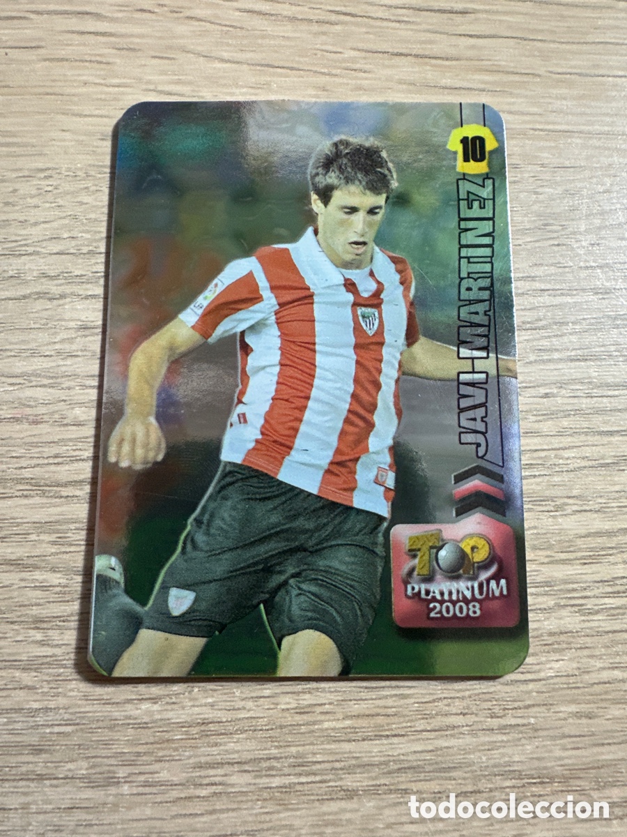 Cromos de f&uacute;tbol: JAVI MARTINEZ N&ordm; 737 TOP PLATINUM 2008 ATHLETIC CLUB DE BILBAO BRILLO LISO MUNDICROMO