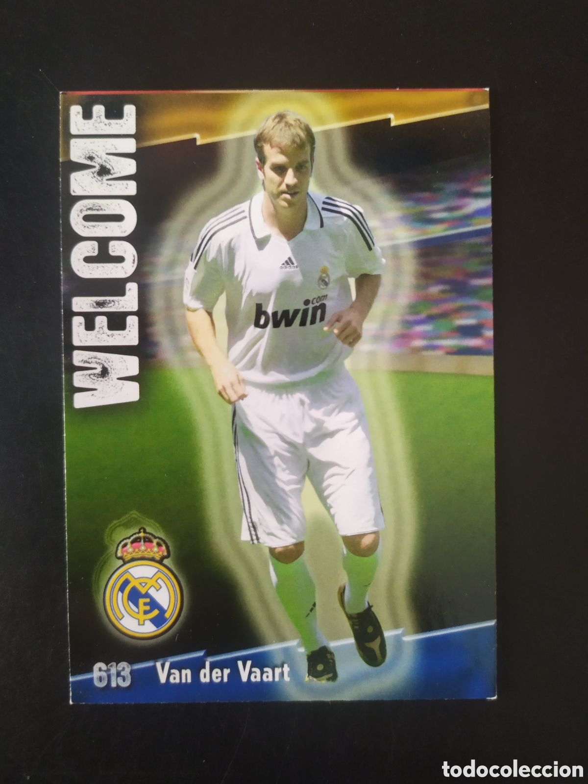 Cromos de Futebol: Mundicromo fichas Liga 2008 2009 08 09 Van der Vaart welcome mate n&deg; 613 Real Madrid
