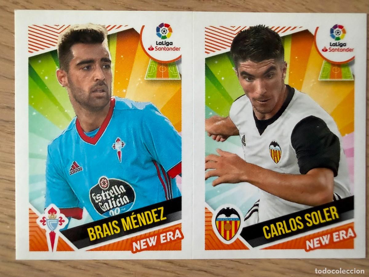 Cromos de f&uacute;tbol: 2 NEW ERA BRAIS CELTA SOLER VALENCIA 18 19 2018 2019 LIGA SANTANDER COLECCIONES ESTE SIN PEGAR