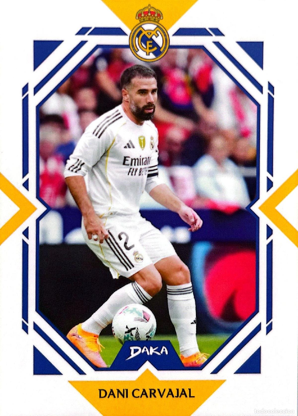 Cromos de f&uacute;tbol: Cromo Dani Carvajal Real Madrid C.F. Daka Top Audience 2025-2026