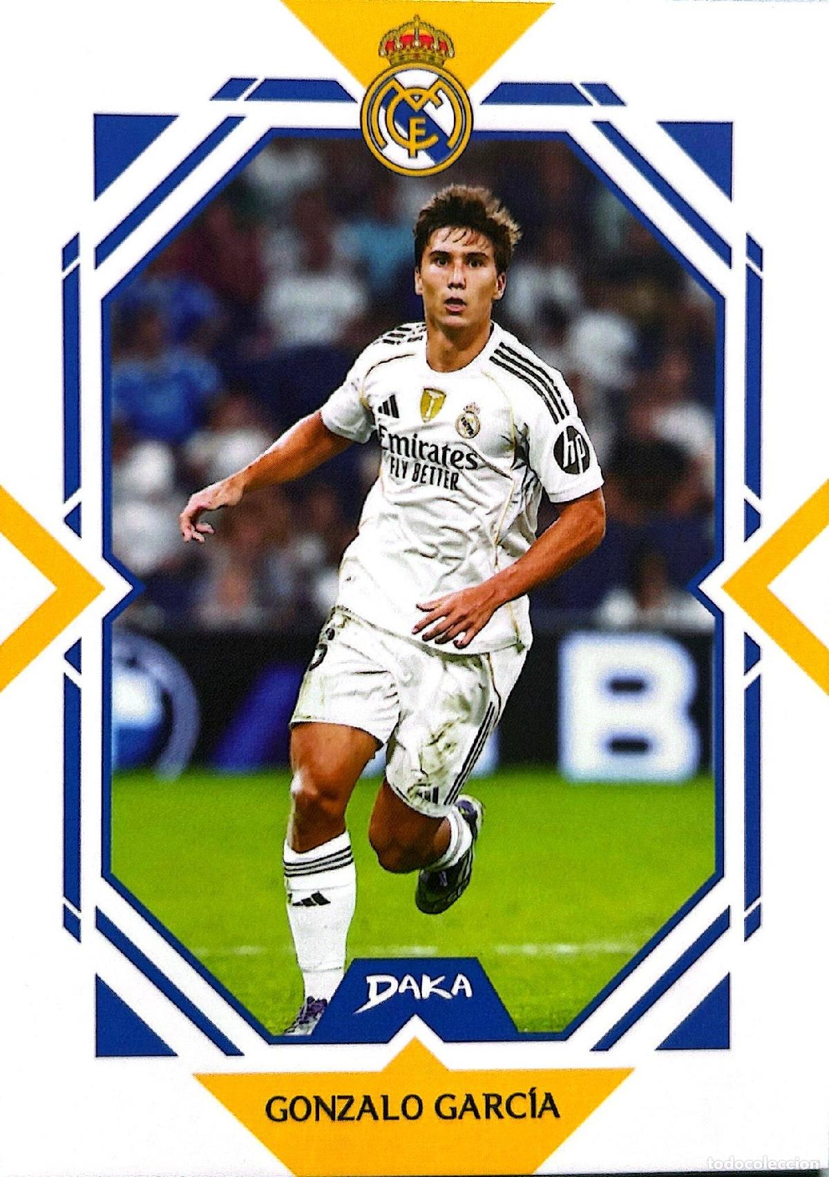 Cromos de f&uacute;tbol: Cromo Gonzalo Garc&iacute;a Real Madrid C.F. Daka Top Audience 2025-2026