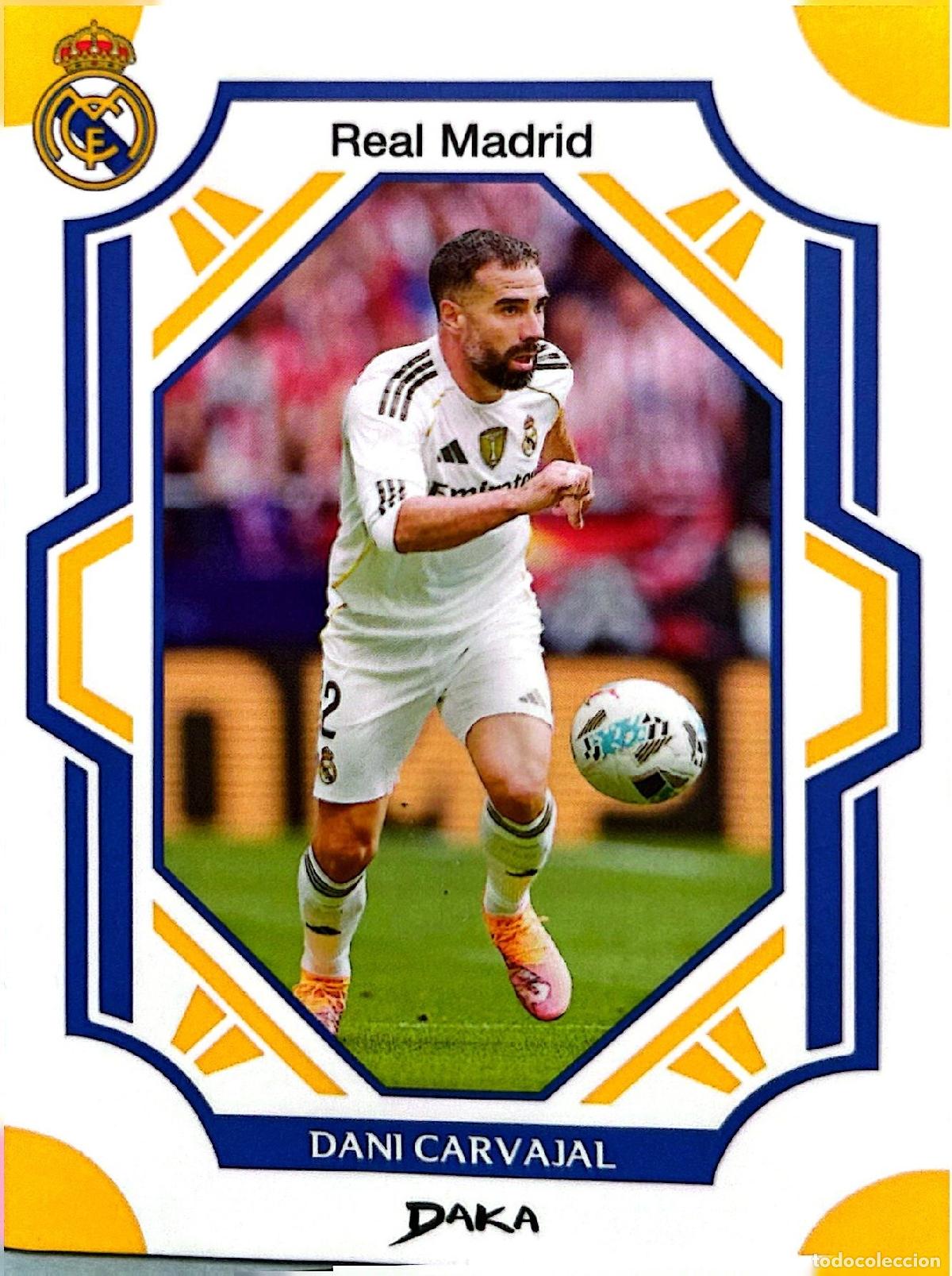 Cromos de f&uacute;tbol: Cromo Dani Carvajal Real Madrid C.F. Daka Top Audience 2025-2026