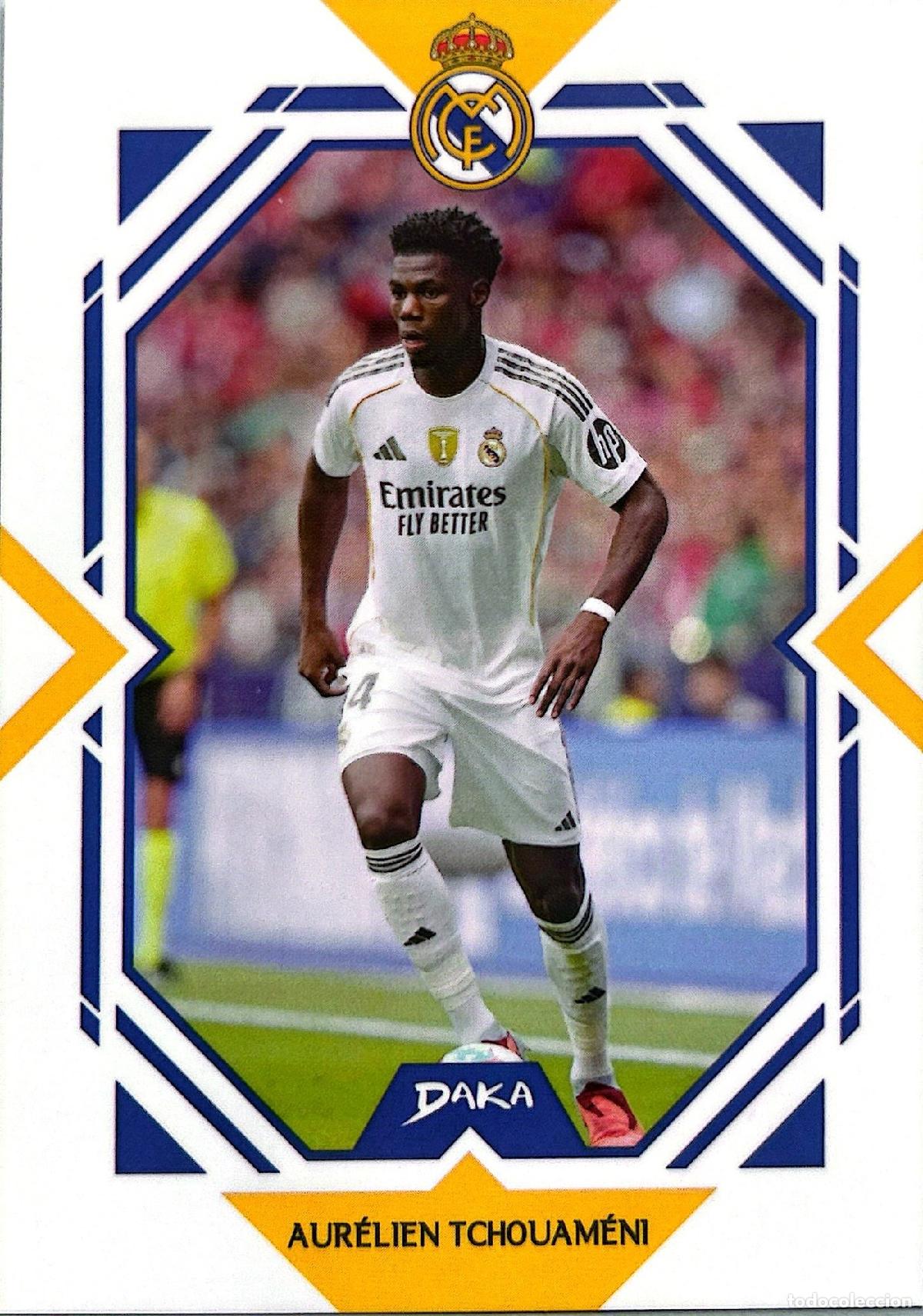Cromos de f&uacute;tbol: Cromo Tchouam&eacute;ni Real Madrid C.F. Daka Top Audience 2025-2026