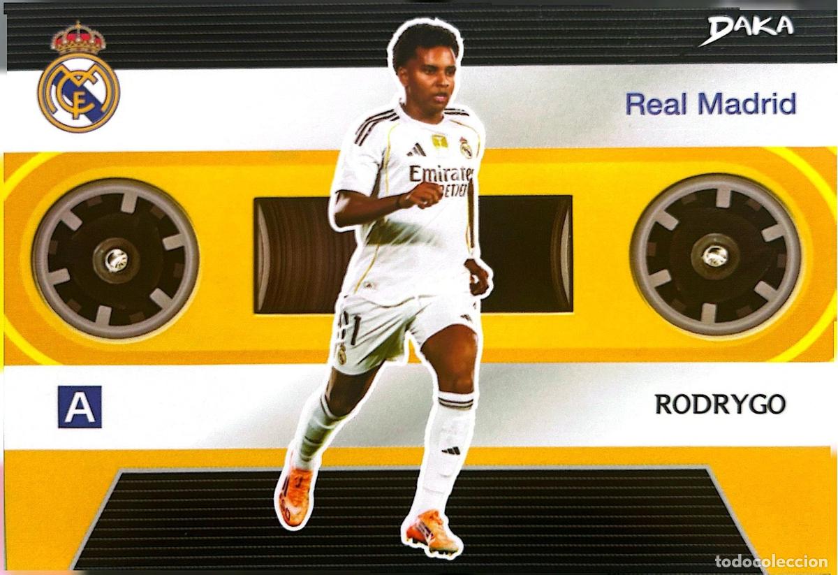 Cromos de f&uacute;tbol: Cromo Rodrygo Real Madrid C.F. Daka Top Audience 2025-2026