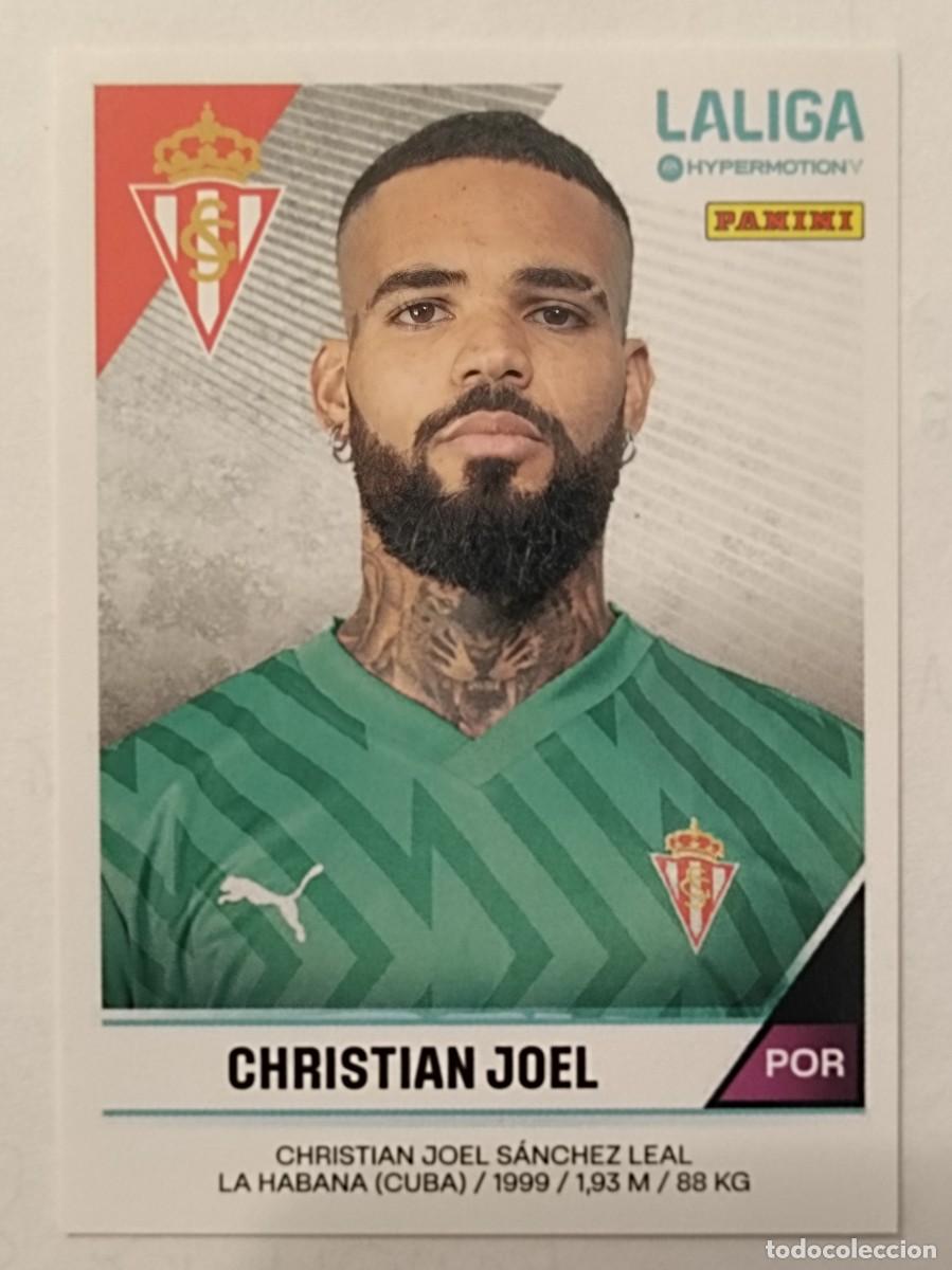 Cromos de f&uacute;tbol: #366 CHRISTIAN JOEL (SPORTING GIJON) LIGA HYPERMOTION 24/25 PANINI