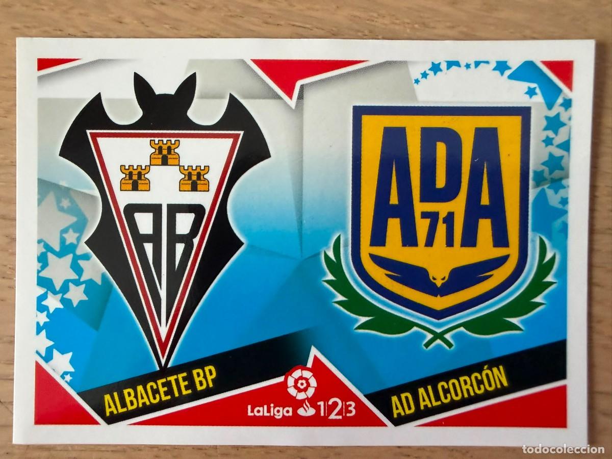 Figurine di Calcio: 1 ESCUDO ALBACETE ALCORCON 18 19 2018 2019 LIGA SANTANDER 123 COLECCIONES ESTE SIN PEGAR STICKER