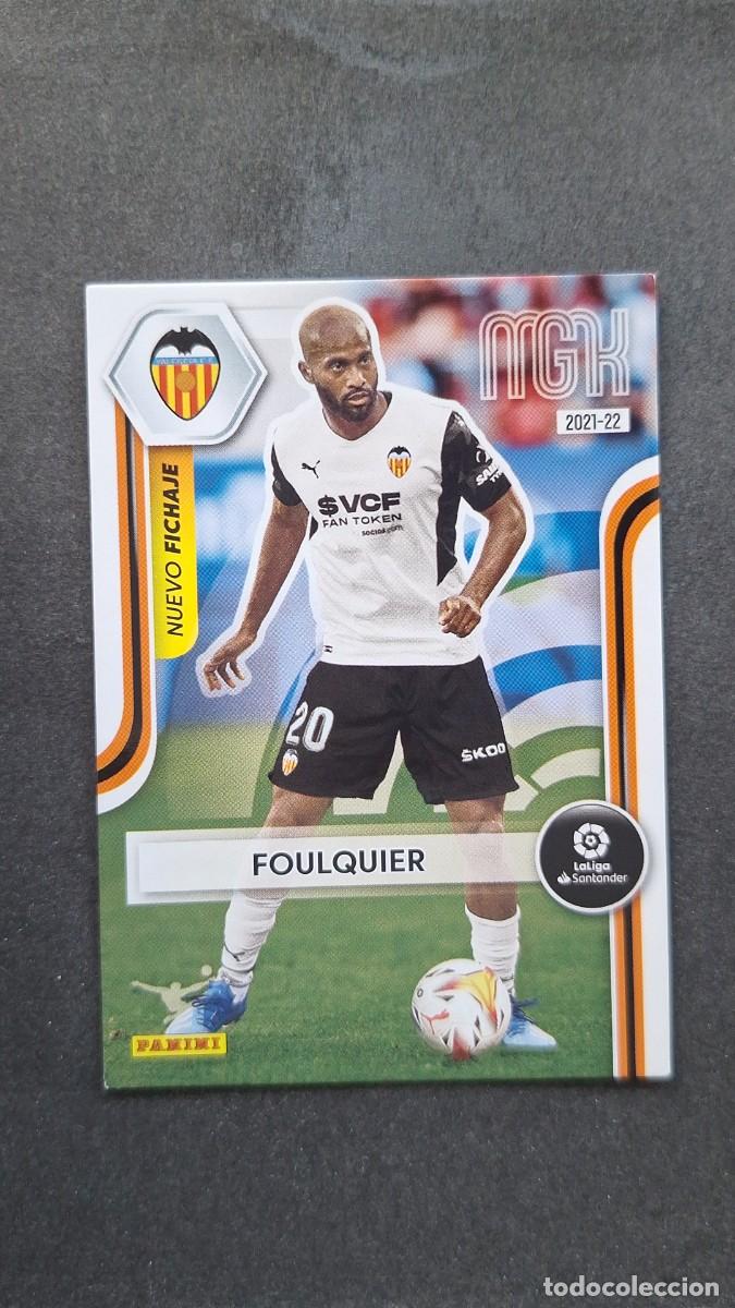 Figurine di Calcio: L1 FOULQUIER VALENCIA C. F. NUEVO FICHAJE 477 PANINI MEGACRACKS 2021 2022 21 22