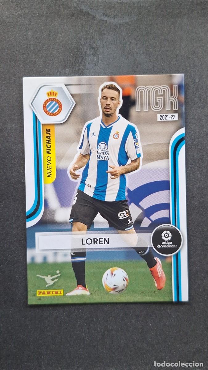Cromos de f&uacute;tbol: L1 LOREN R. C. D. ESPA&Ntilde;OL NUEVO FICHAJE 478 PANINI MEGACRACKS 2021 2022 21 22