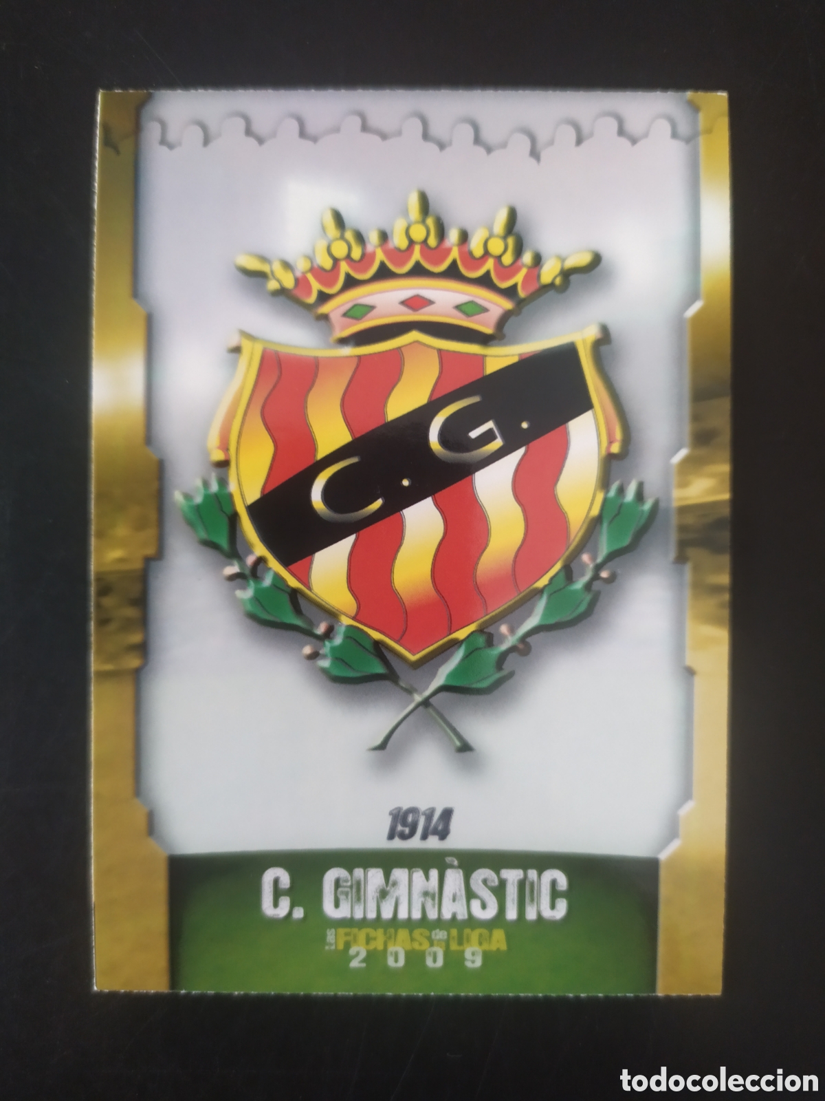 Cromos de f&uacute;tbol: Mundicromo fichas Liga 2008 2009 08 09 escudo n&deg; 563 Gimnastic