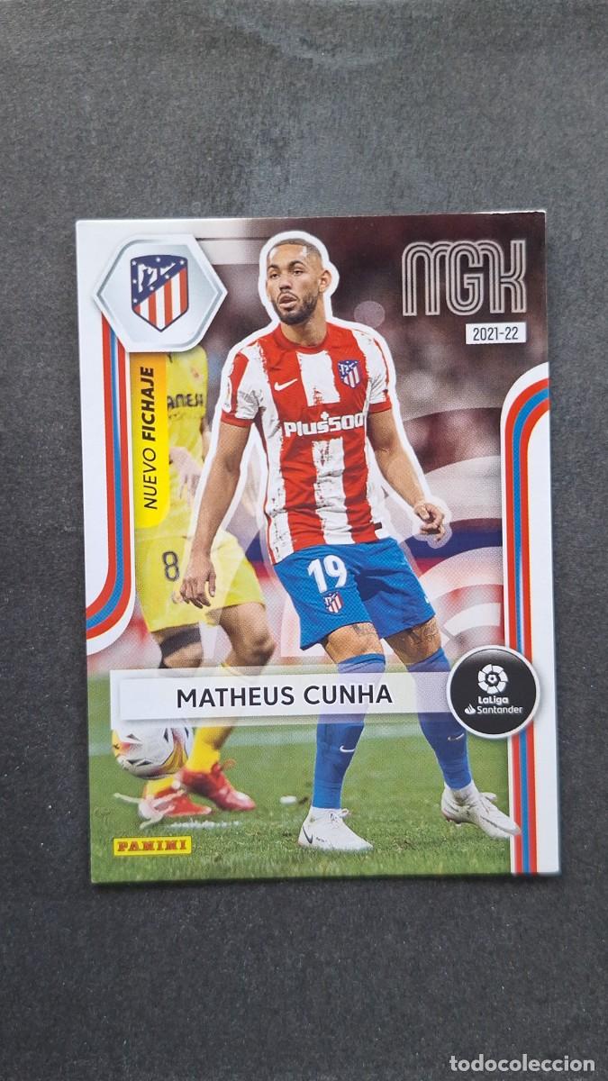 Cromos de f&uacute;tbol: L1 MATHEUS CUNHA ATLETICO DE MADRID NUEVO FICHAJE 480 PANINI MEGACRACKS 2021 2022 21 22