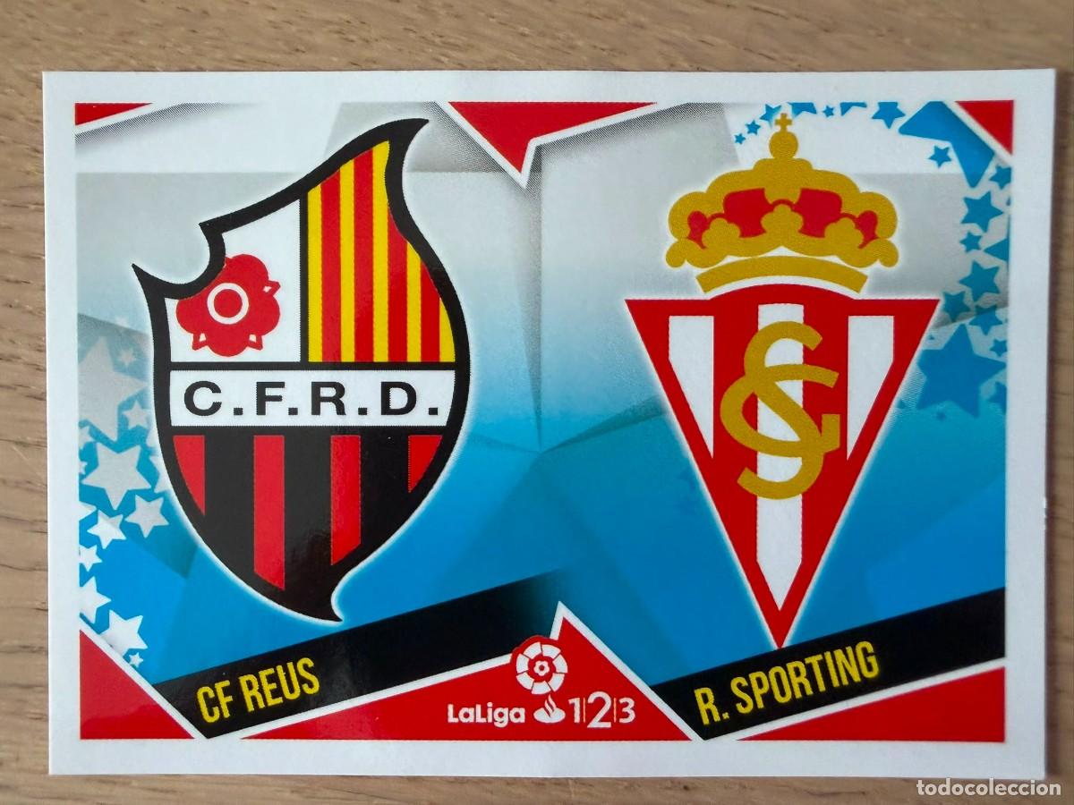 Cartes &agrave; collectionner de Football: 10 ESCUDO REUS SPORTING GIJON 18 19 2018 2019 LIGA SANTANDER 123 COLECCIONES ESTE SIN PEGAR STICKER