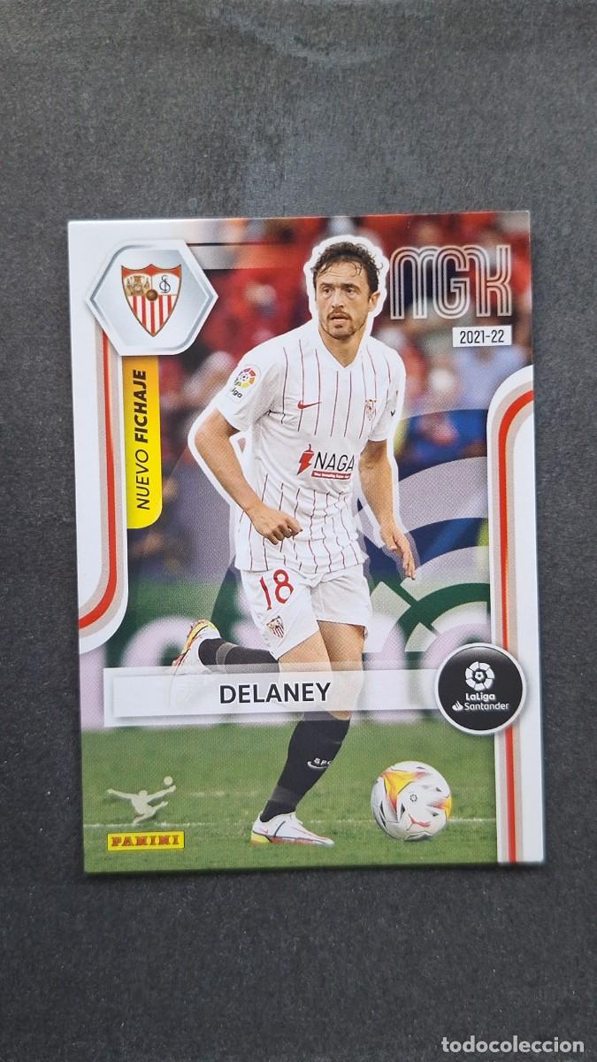 Cromos de f&uacute;tbol: L1 DELANEY SEVILLA F. C. NUEVO FICHAJE 483 PANINI MEGACRACKS 2021 2022 21 22