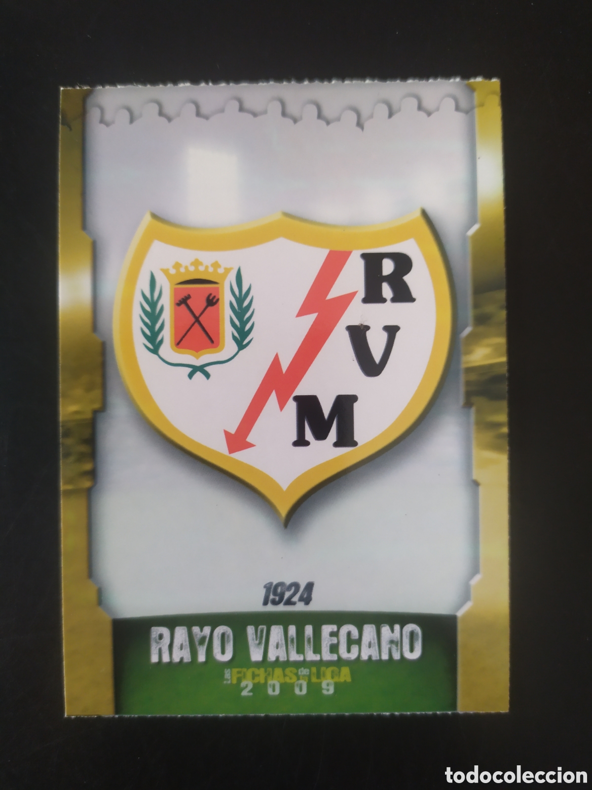 Cromos de f&uacute;tbol: Mundicromo fichas Liga 2008 2009 08 09 escudo n&deg; 569 Rayo Vallecano