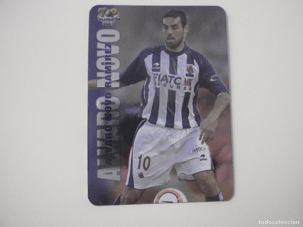 Cromos de f&uacute;tbol: 720 ALVARO NOVO Real Sociedad TOP Platinum 6. LAS FICHAS QUIZ DE LA LIGA 2006 2007 MUNDICROMO 06 07
