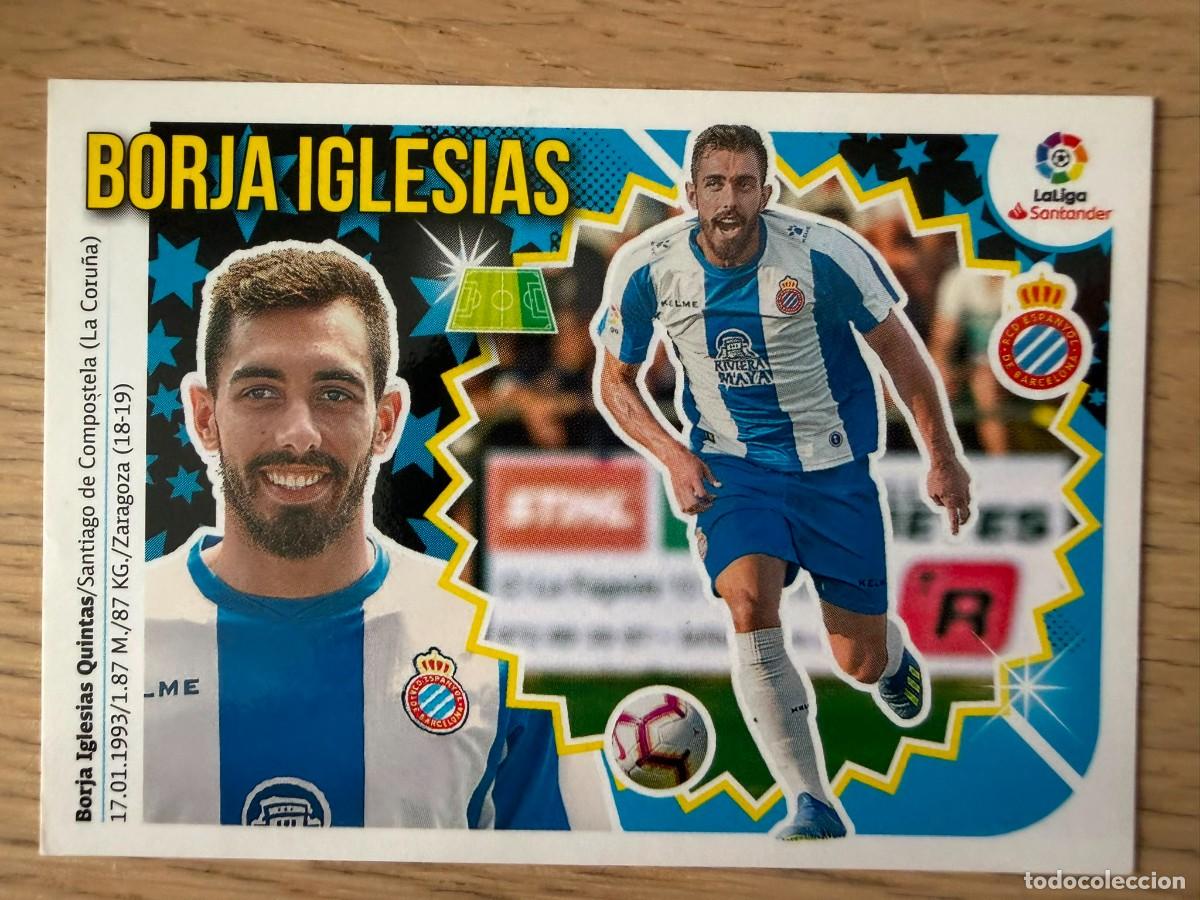 Cromos de f&uacute;tbol: BORJA IGLESIAS FICHAJE 5 ESPANYOL 18 19 2018 2019 LIGA SANTANDER COLECCIONES ESTE SIN PEGAR STICKER