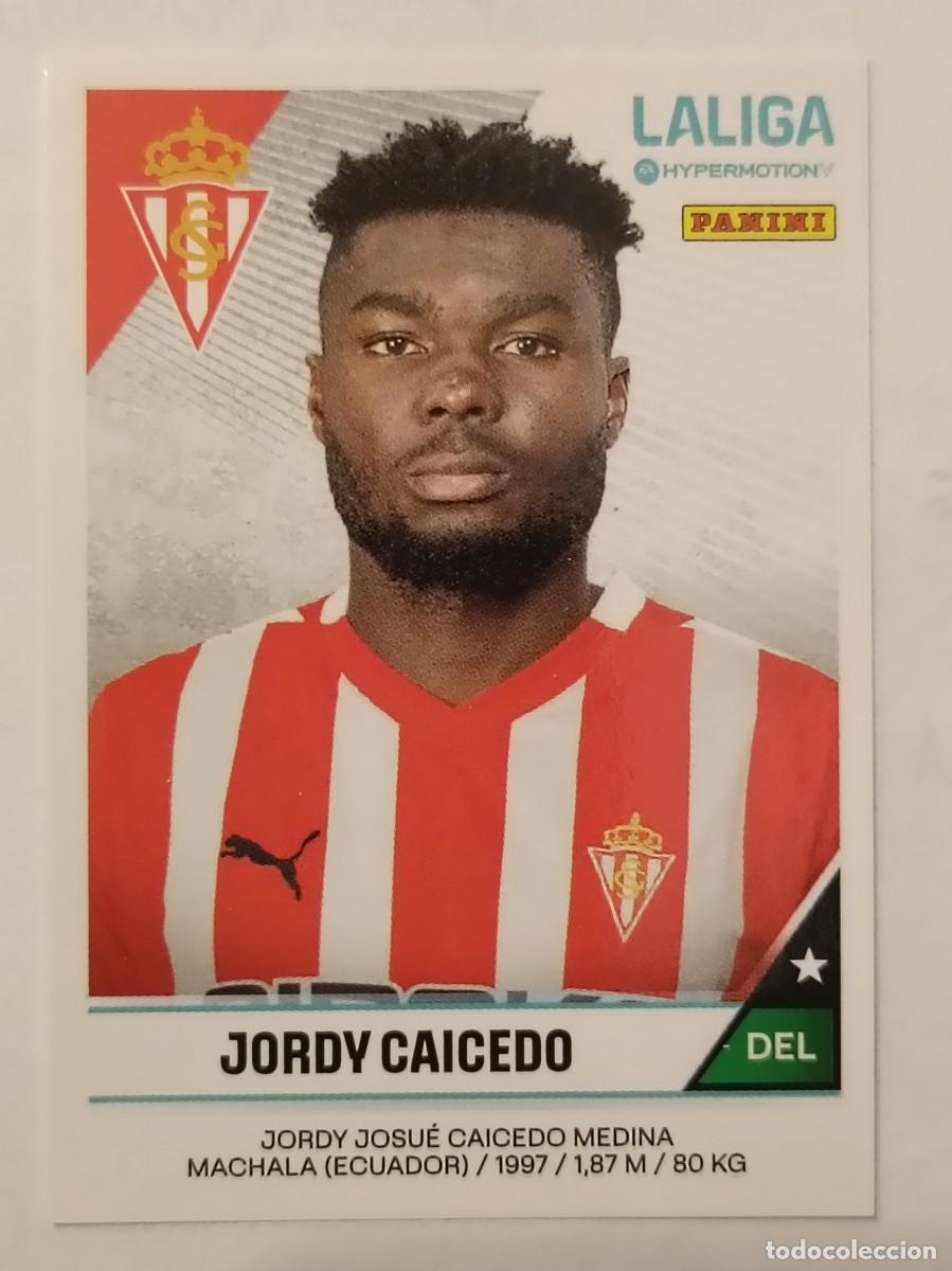 Cromos de f&uacute;tbol: #380B JORDY CAICEDO (SPORTING GIJON) LIGA HYPERMOTION 24/25 PANINI