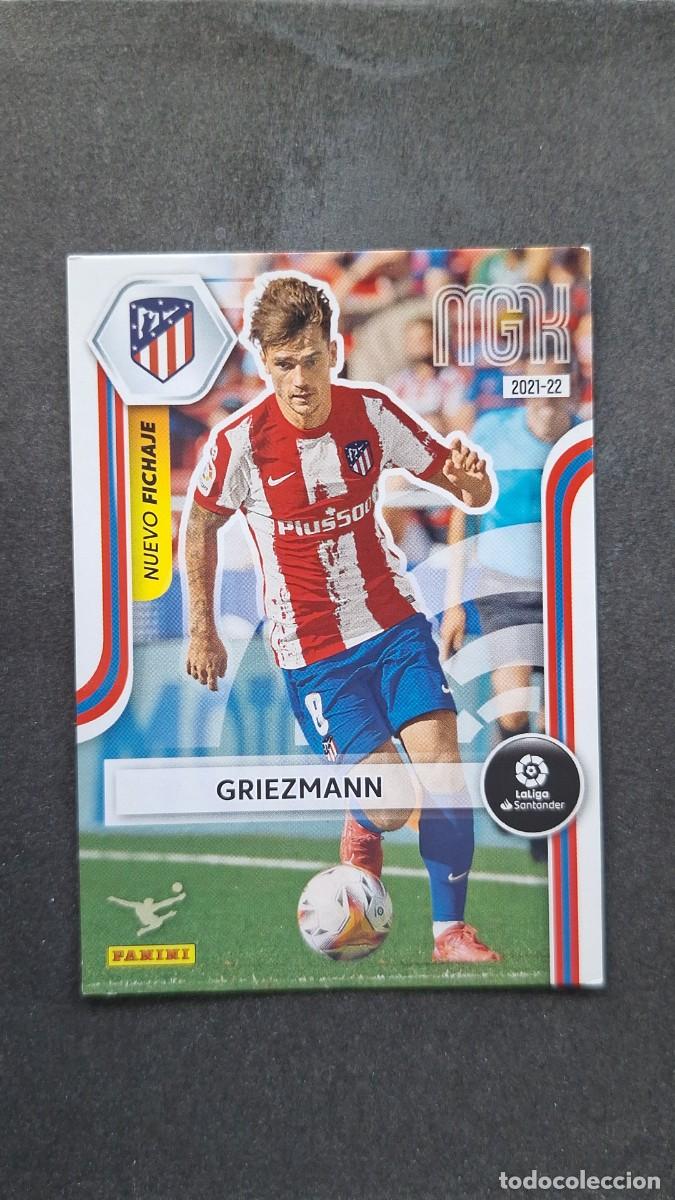 Cromos de f&uacute;tbol: L1 GRIEZMANN ATLETICO DE MADRID NUEVO FICHAJE 495 PANINI MEGACRACKS 2021 2022 21 22