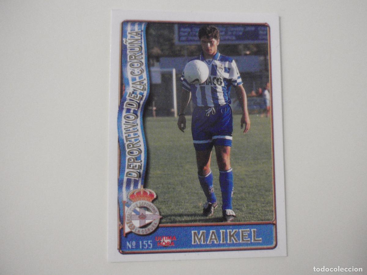 Cromos de f&uacute;tbol: 155 MAIKEL Deportivo ULTIMA HORA. LAS FICHAS DE LA LIGA 1996 1997 MUNDICROMO. 96 97